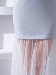 ホワイト　モデル：りさ　身長：164cm　着用サイズ：Sサイズ