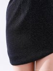 ブラック モデル：りさ　身長：164cm　着用サイズ：Sサイズ