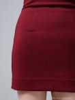 ワインレッド　モデル：藤崎めい　身長：159cm　着用サイズ：Sサイズ