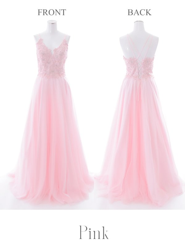 画像25: 【関西コレクション着用】【Lip line/リップライン】デザイン刺繍レース/ スピンドル/ メッシュ切り替え/ Aライン/ ロングドレス/ キャバドレス long[HC03] (25)