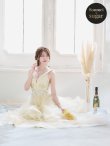 画像6: 【圓谷はく / 関西コレクション着用】【Lip line/リップライン】フラワー刺繍/ 2段フレア/ Aライン/ チュール/ プリンセス/ ロングドレス/ キャバドレスlong[HC03] (6)