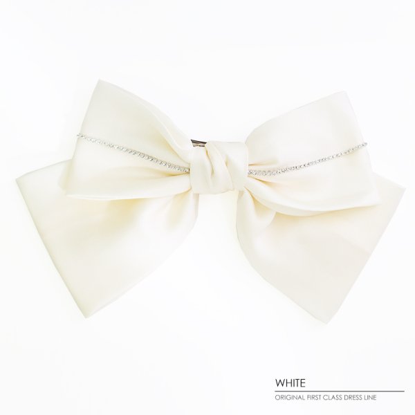 画像3: 【アクセサリー：ヘアアクセ】【ANGEL R/エンジェルアール】ラインビジューレースダブルリボン[OF02] (3)