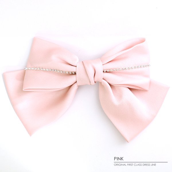 画像5: 【アクセサリー：ヘアアクセ】【ANGEL R/エンジェルアール】ラインビジューレースダブルリボン[OF02] (5)