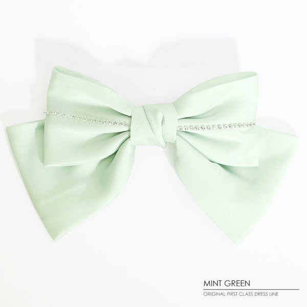 画像6: 【アクセサリー：ヘアアクセ】【ANGEL R/エンジェルアール】ラインビジューレースダブルリボン[OF02] (6)