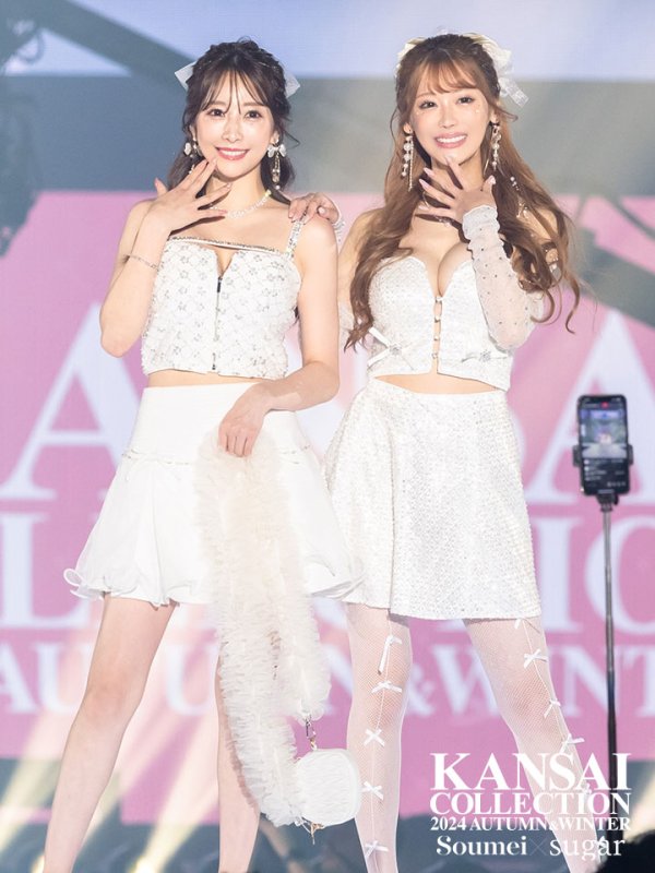 画像2: 【はんな/関西コレクション着用】XSサイズあり【ROBE de FLEURS/ローブドフルール】ラメツイード/ リボンチュール/ ドリーミー/ フレア/ ミニドレス/ キャバドレス[OF08] (2)