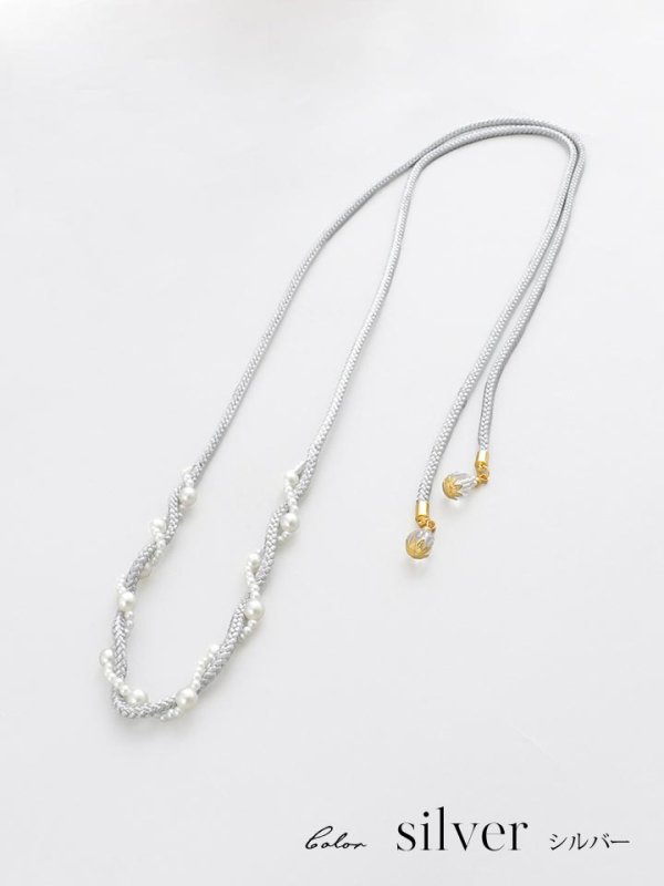 画像6: 【即日発送】【飾り紐単品】【浴衣小物】パールの飾り紐 / 帯飾り [OF04] (6)