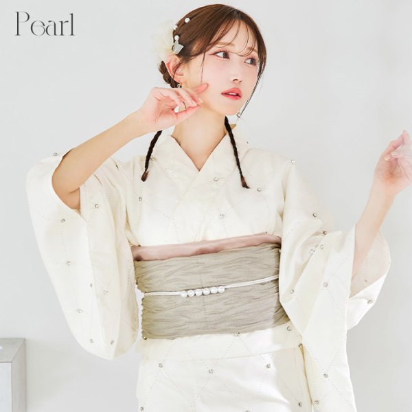 画像9: 【即日発送】【飾り紐単品】【浴衣小物】ビジューパール飾り紐 / 帯飾り / 飾り帯 [YMT] (9)