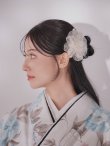 画像4: 【卒業袴小物】シフォン生地パールフラワーコサージュ【1カラー】 (4)