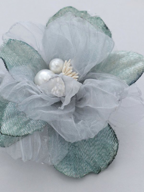 画像6: 【卒業袴小物】ダスティーフラワーパールコサージュ【2カラー】 (6)