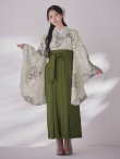 画像5: 【予約商品 / 1月中旬発送予定】白牡丹 モカ二尺袖着物【卒業袴３点セット 二尺袖着物/帯/袴】 (5)