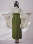 画像17: 【予約商品 / 1月中旬発送予定】白牡丹 モカ二尺袖着物【卒業袴３点セット 二尺袖着物/帯/袴】 (17)