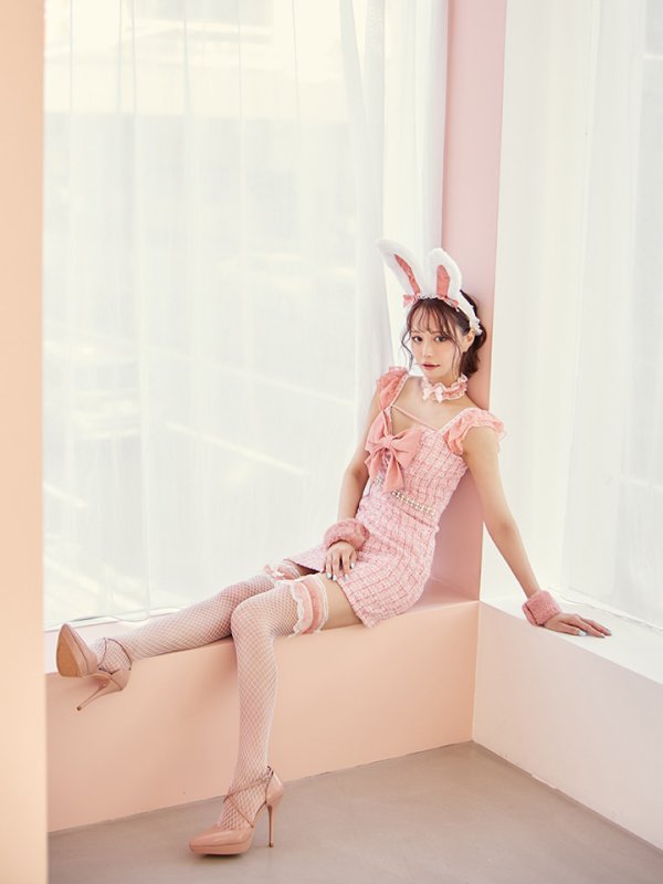 画像16: 【SALE!!】【即日発送】【ハロウィン】 ツイードバニーミニワンピ 【コスプレ6点セット】【S-Lサイズ/2カラー】[HC03] (16)
