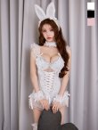 画像7: 【ノベルティ対象】【即日発送】【送料無料！】【ハロウィン】ビジューシアーバニーガール【コスプレ6点セット】【XS-Mサイズ/3カラー】[OF04] (7)