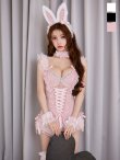 画像1: 【残りわずか!】【即日発送】【送料無料！】【ハロウィン】ビジューシアーバニーガール【コスプレ6点セット】【XS-Mサイズ/3カラー】[HC03] (1)