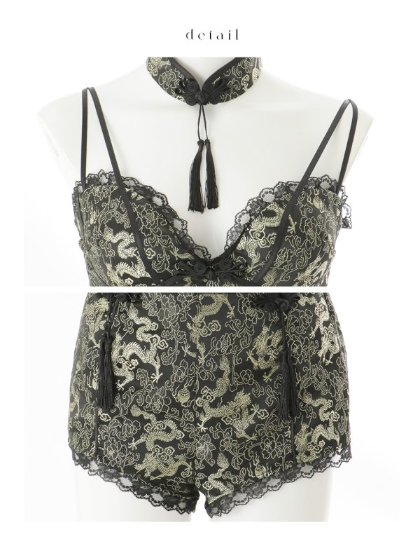 画像25: 【即日発送】【ハロウィン】チャイナショートパンツセットアップ 【コスプレ5点セット】【XS-Mサイズ/3カラー】[HC03] (25)