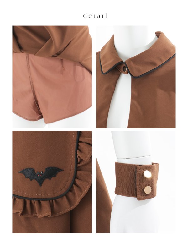 画像34: 【即日発送！】【ハロウィン】クラシカルメイドセットアップ【コスプレ5点セット】【XS-Mサイズ/2カラー】[OF04] (34)