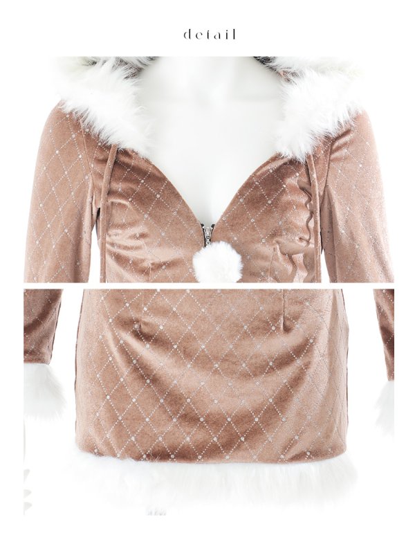 画像22: 【即日発送】【ハロウィン】キルティングビジューうさぎ【コスプレ4点セット】【XS-XLサイズ/1カラー】[HC03] (22)