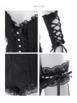 画像18: 【マリームーンコラボ】【ハロウィン】黒猫ビスチェセットアップ【コスプレ7点セット】【XS-Lサイズ/1カラー】[OF04] (18)
