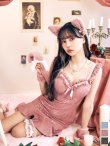 画像4: 【即日発送】【ハロウィン】【LARME/ラルム掲載】 キャットレースミニワンピ 【コスプレ5点セット】【XS-Mサイズ/3カラー】[YMT] (4)