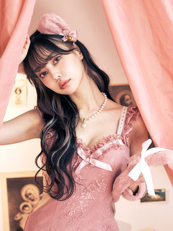 画像8: 【即日発送】【ハロウィン】【LARME/ラルム掲載】 キャットレースミニワンピ 【コスプレ5点セット】【XS-Mサイズ/3カラー】[HC03] (8)