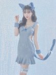 画像25: 【即日発送】【ハロウィン】緩苺ちゃん着用  キャットレースミニワンピ 【コスプレ5点セット】【XS-Mサイズ/3カラー】[HC02] (25)