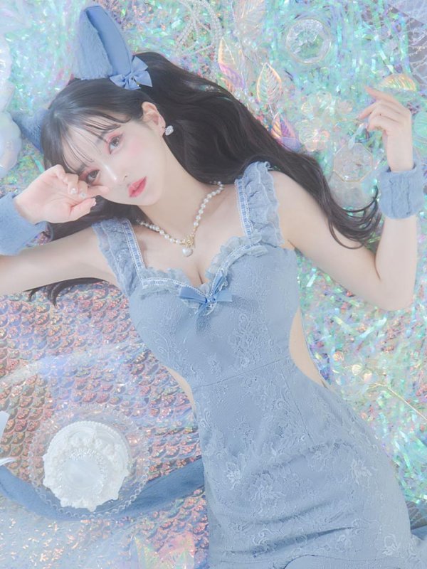 画像10: 【即日発送】【ハロウィン】 キャットレースミニワンピ 【コスプレ5点セット】【XS-Mサイズ/3カラー】[HC03] (10)