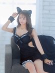 画像9: 【即日発送】【ハロウィン】 キャットレースミニワンピ 【コスプレ5点セット】【XS-Mサイズ/3カラー】[YMT] (9)