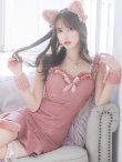 画像12: 【即日発送】【ハロウィン】 キャットレースミニワンピ 【コスプレ5点セット】【XS-Mサイズ/3カラー】[YMT] (12)