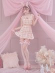 画像20: 【即日発送】【ハロウィン】【LARME/ラルム掲載】ツイードバニーリボンセットアップ（スカート）【コスプレ6点セット】【XS-Mサイズ/2カラー】[YMT] (20)
