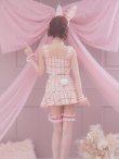 画像21: 【即日発送】【ハロウィン】【LARME/ラルム掲載】ツイードバニーリボンセットアップ（スカート）【コスプレ6点セット】【XS-Mサイズ/2カラー】[YMT] (21)