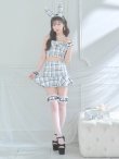 画像28: 【即日発送】【ハロウィン】【LARME/ラルム掲載】ツイードバニーリボンセットアップ（スカート）【コスプレ6点セット】【XS-Mサイズ/2カラー】[YMT] (28)