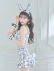 画像31: 【即日発送】【ハロウィン】【LARME/ラルム掲載】ツイードバニーリボンセットアップ（スカート）【コスプレ6点セット】【XS-Mサイズ/2カラー】[YMT] (31)