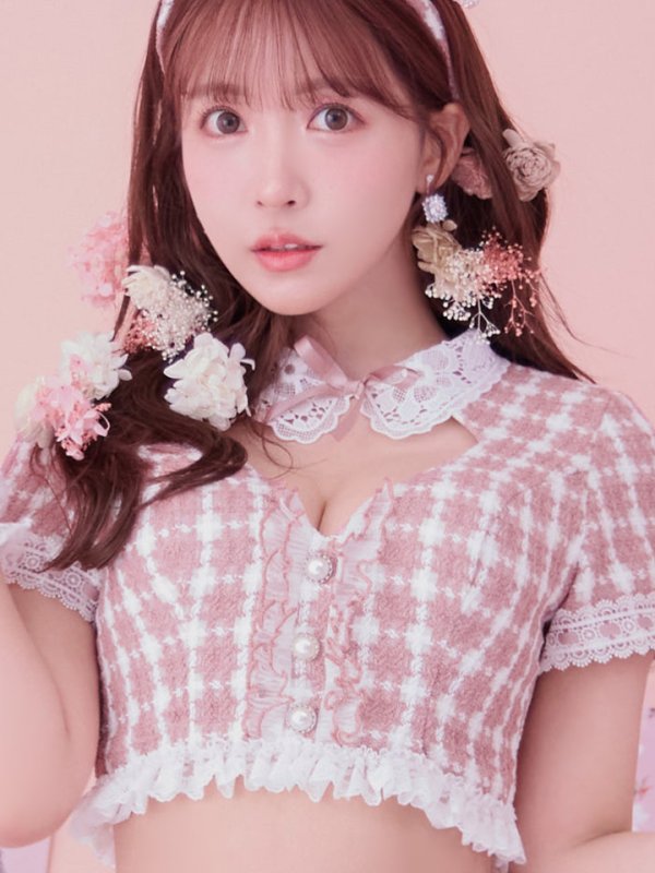 画像33: 【SALE!!】【即日発送】【ハロウィン】 ツイードバニーメイドセットアップ 【コスプレ6点セット】【S-Mサイズ/3カラー】[OF01] (33)