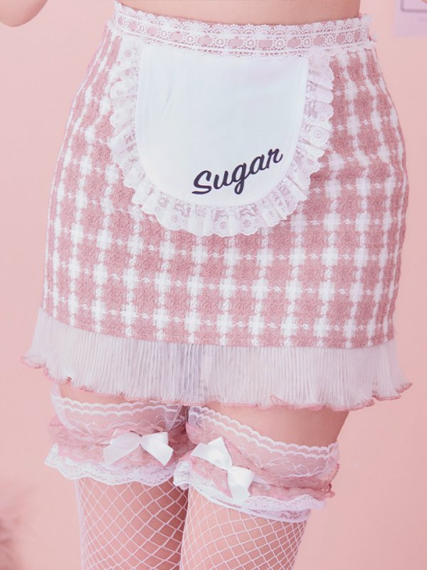 画像34: 【SALE!!】【即日発送】【ハロウィン】 ツイードバニーメイドセットアップ 【コスプレ6点セット】【S-Mサイズ/3カラー】[OF01] (34)