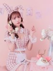画像6: 【即日発送】【ハロウィン】 ツイードバニーメイドセットアップ 【コスプレ6点セット】【S-Mサイズ/3カラー】[YMT] (6)