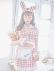 画像4: 【即日発送】【ハロウィン】 ツイードバニーメイドセットアップ 【コスプレ6点セット】【S-Mサイズ/3カラー】[YMT] (4)