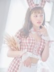 画像6: 【即日発送】【ハロウィン】 ツイードバニーメイドセットアップ 【コスプレ6点セット】【S-Mサイズ/3カラー】[YMT] (6)
