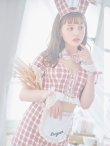 画像11: 【即日発送】【ハロウィン】 ツイードバニーメイドセットアップ 【コスプレ6点セット】【S-Mサイズ/3カラー】[YMT] (11)