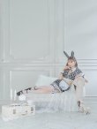 画像23: 【即日発送】【ハロウィン】 ツイードバニーメイドセットアップ 【コスプレ6点セット】【S-Mサイズ/3カラー】[YMT] (23)