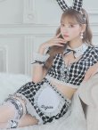 画像28: 【即日発送】【ハロウィン】 ツイードバニーメイドセットアップ 【コスプレ6点セット】【S-Mサイズ/3カラー】[YMT] (28)