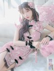 画像1: 【即日発送】【ハロウィン】 パステルチャイナドレス 【コスプレ3点セット】【XS-Mサイズ/4カラー】(SE01YN)[YMT] (1)