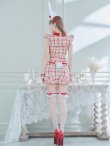 画像23: 【値下げ！】【即日発送】【ハロウィン】 チェックバニーセットアップ  【コスプレ6点セット】【XS-Lサイズ/2カラー】[YMT] (23)