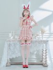 画像31: 【値下げ！】【即日発送】【ハロウィン】 チェックバニーセットアップ  【コスプレ6点セット】【XS-Lサイズ/2カラー】[YMT] (31)