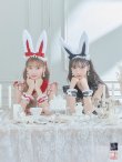 画像43: 【値下げ！】【即日発送】【ハロウィン】 チェックバニーセットアップ  【コスプレ6点セット】【XS-Lサイズ/2カラー】[YMT] (43)