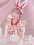 画像9: 【値下げ！】【即日発送】【ハロウィン】 チェックバニーセットアップ  【コスプレ6点セット】【XS-Lサイズ/2カラー】[YMT] (9)