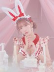 画像11: 【値下げ！】【即日発送】【ハロウィン】 チェックバニーセットアップ  【コスプレ6点セット】【XS-Lサイズ/2カラー】[YMT] (11)