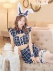 画像27: 【値下げ！】【即日発送】【ハロウィン】 チェックバニーセットアップ  【コスプレ6点セット】【XS-Lサイズ/2カラー】[YMT] (27)