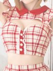 画像14: 【値下げ！】【即日発送】【ハロウィン】 チェックバニーセットアップ  【コスプレ6点セット】【XS-Lサイズ/2カラー】[YMT] (14)