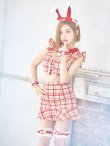 画像5: 【値下げ！】【即日発送】【ハロウィン】 チェックバニーセットアップ  【コスプレ6点セット】【XS-Lサイズ/2カラー】[YMT] (5)