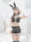 画像3: 【即日発送】【ハロウィン】 ファーツイードバニーセットアップ 【コスプレ8点セット】【XS-Mサイズ/3カラー】[YMT] (3)